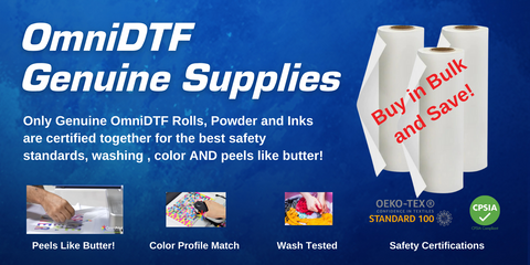 Top Quality Genuine Omni DTF Supplies - OmniDTF-DTF Film-DTF Powder-DTF Inks.