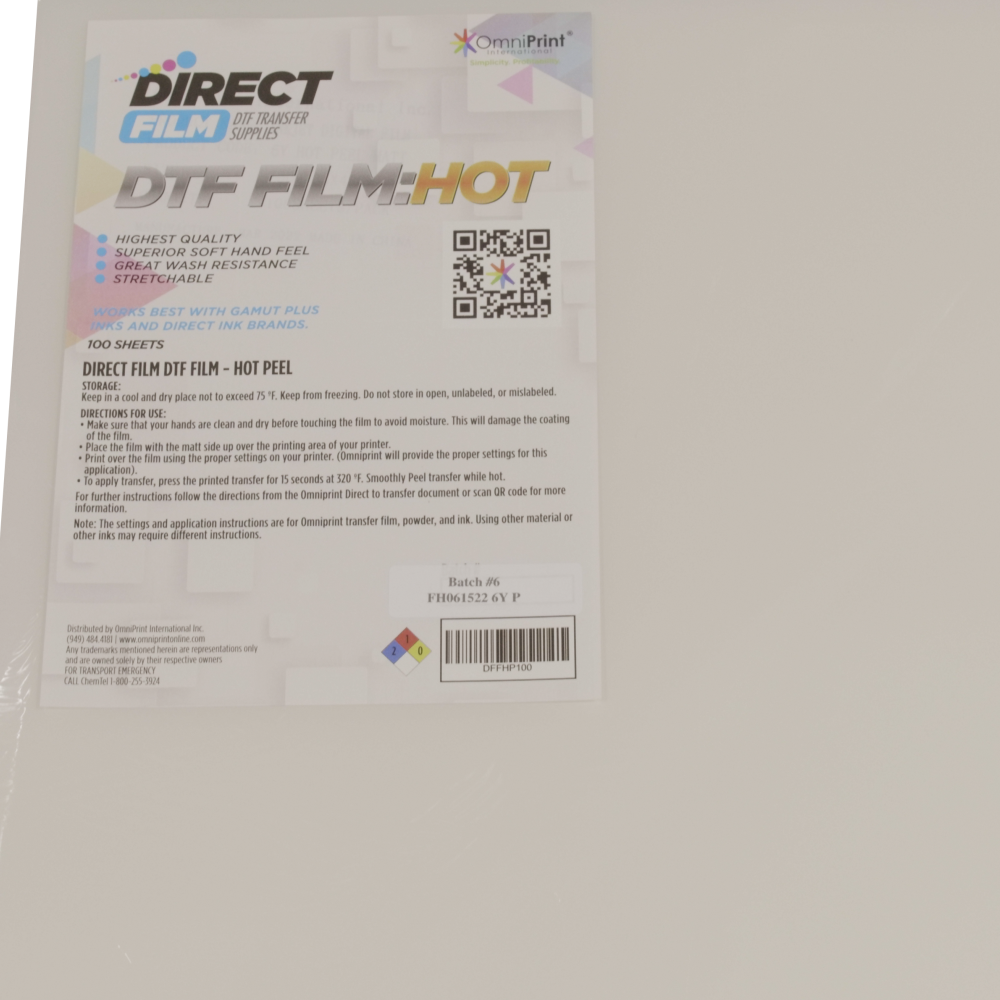 DTF Film - Hot Peel Case of 200