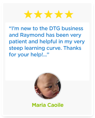 “I’m new to the DTG business and Raymond has been very patient and helpful in my very steep learning curve. Thanks for your help!...”